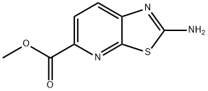 Thiazolo[5,4-b]pyridine-5-carboxylic acid, 2-amino-, methyl ester Struktur