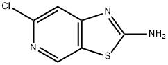 6-氯噻唑并[5,4-C]吡啶-2-胺 结构式