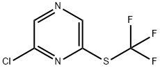 2-Chloro-6-trifluoromethylsulfanylpyrazine Struktur