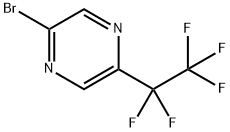 2-Bromo-5-pentafluoroethyl-pyrazine Structure