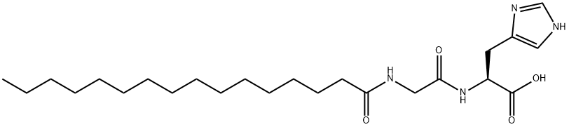 L-Histidine, N-(1-oxohexadecyl)glycyl- Structure