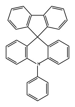 Spiro[acridine-9(10H),9'-[9H]fluorene], 10-phenyl- Structure