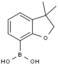 Boronic acid, B-(2,3-dihydro-3,3-dimethyl-7-benzofuranyl)- 化学構造式