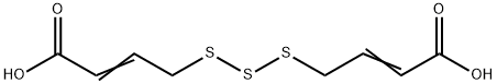 (2E,2'E)-4,4'-trisulfanediylbis(but-2-enoic acid) Structure