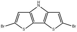 4H-Dithieno[3,2-b:2',3'-d]pyrrole, 2,6-dibromo- Structure