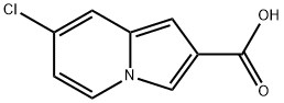 7-chloroindolizine-2-carboxylic acid 化学構造式