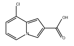 2-Indolizinecarboxylic acid, 8-chloro- Struktur