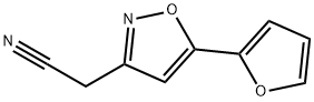 2-(5-(Furan-2-yl)isoxazol-3-yl)acetonitrile 化学構造式