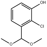 Phenol, 2-chloro-3-(dimethoxymethyl)- 化学構造式