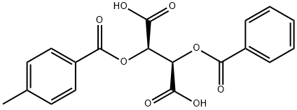 Butanedioic acid, 2-(benzoyloxy)-3-[(4-methylbenzoyl)oxy]-, (2R,3R)- Structure