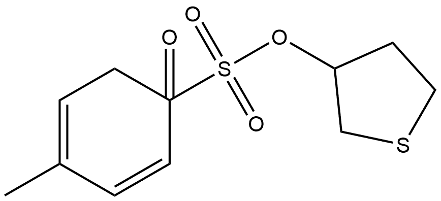 Thiophene-3-ol, tetrahydro-, 4-methylbenzenesulfonate, 1-oxide, (1R-trans)- (9CI) 化学構造式