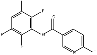 3-Pyridinecarboxylic acid, 6-fluoro-, 2,3,5,6-tetrafluorophenyl ester Structure