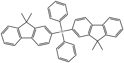 双(9,9-二甲基-9H-芴-2-基)二苯基硅烷,1208005-83-7,结构式