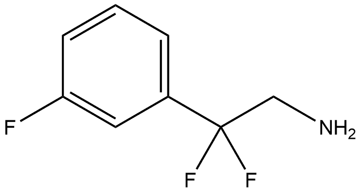 2,2-difluoro-2-(3-fluorophenyl)ethanamine Struktur