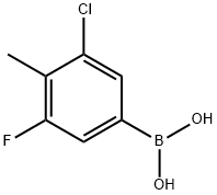 Boronic acid, B-(3-chloro-5-fluoro-4-methylphenyl)-,1208313-37-4,结构式