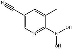 Boronic acid, B-(5-cyano-3-methyl-2-pyridinyl)- Struktur