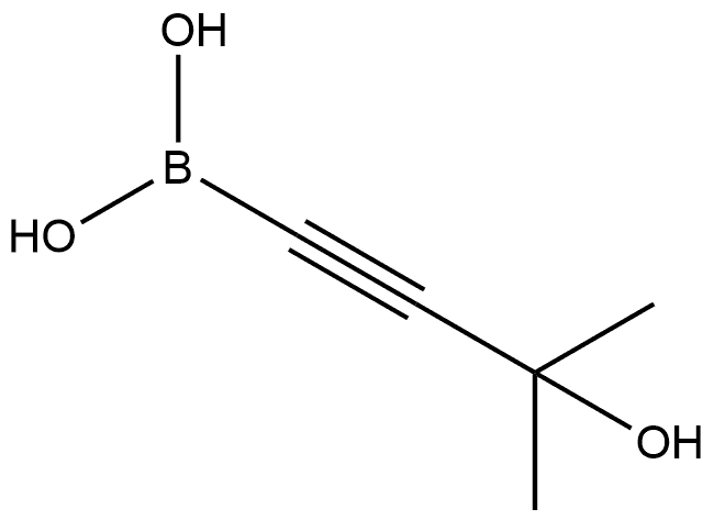 B-(3-Hydroxy-3-methyl-1-butyn-1-yl)boronic acid 化学構造式