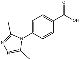 4-(3,5-二甲基-4H-1,2,4-三唑-4-基)苯甲酸,1208535-49-2,结构式