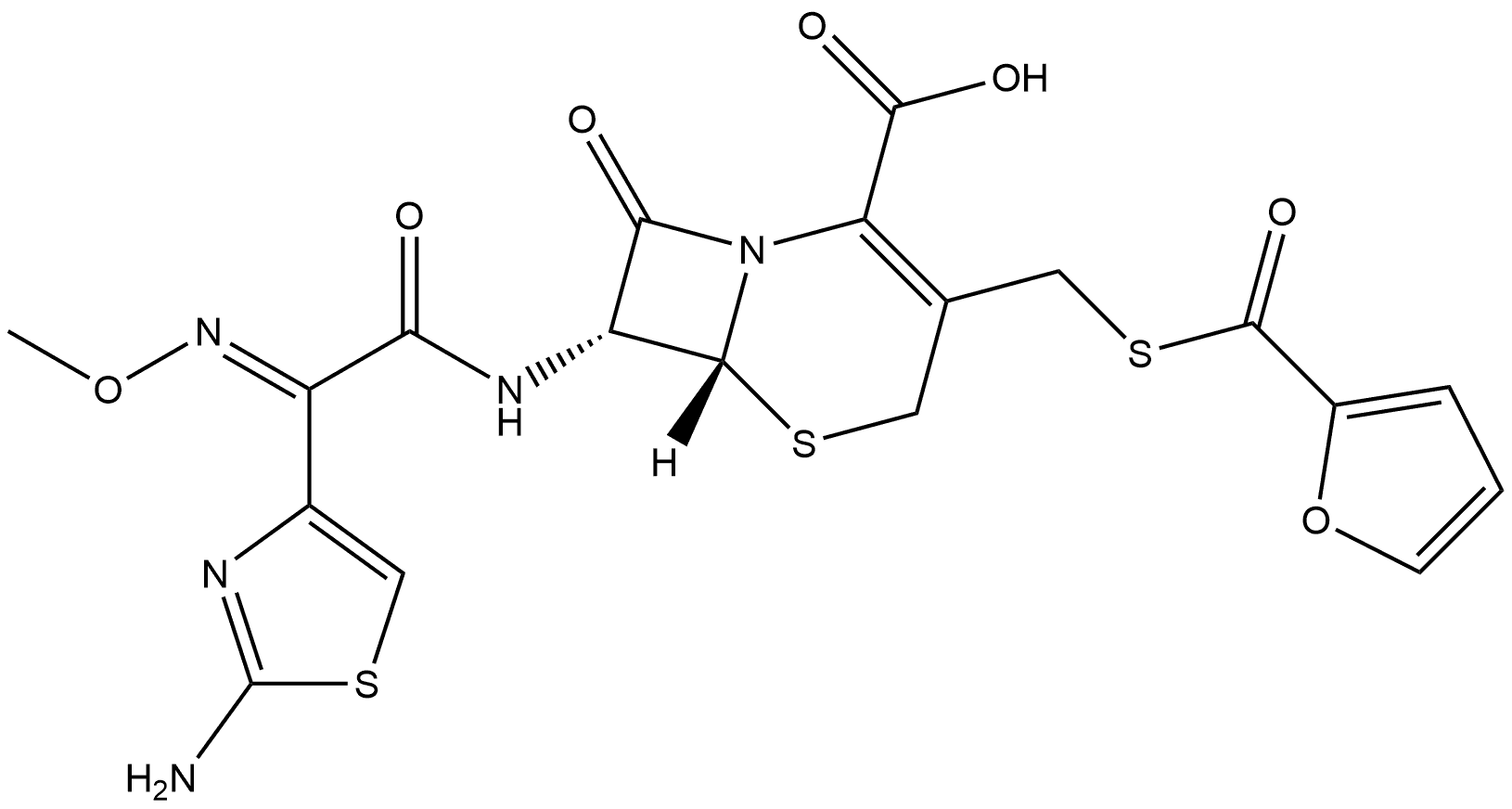 (E)-Ceftiofur 化学構造式