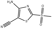 5-Thiazolecarbonitrile, 4-amino-2-(methylsulfonyl)-|