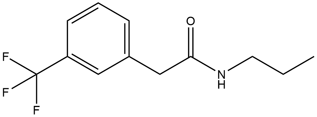 N-Propyl-3-(trifluoromethyl)benzeneacetamide Structure