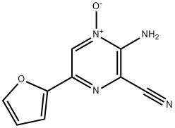 2-Pyrazinecarbonitrile, 3-amino-6-(2-furanyl)-, 4-oxide