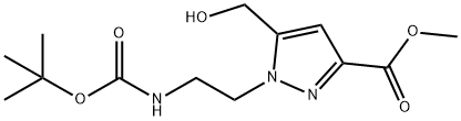 1209492-70-5 1H-Pyrazole-3-carboxylic acid, 1-[2-[[(1,1-dimethylethoxy)carbonyl]amino]ethyl]-5-(hydroxymethyl)-, methyl ester