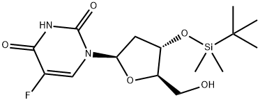 Uridine, 2'-deoxy-3'-O-[(1,1-dimethylethyl)dimethylsilyl]-5-fluoro- Structure