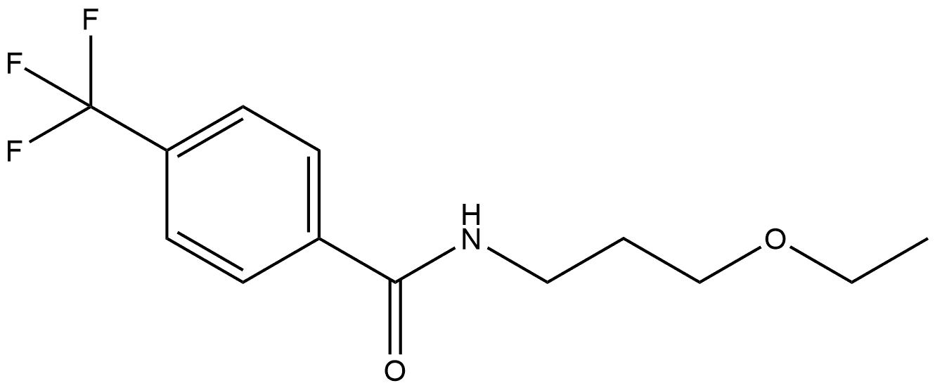 N-(3-Ethoxypropyl)-4-(trifluoromethyl)benzamide Struktur