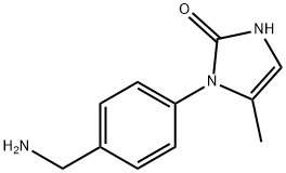 1-(4-(氨基甲基)苯基)-5-甲基-1,3-二氢-2H-咪唑-2-酮 结构式
