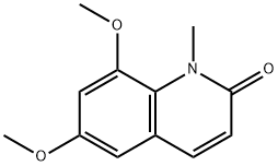6,8-Dimethoxy-1-methyl-2(1H)-quinolinone Struktur