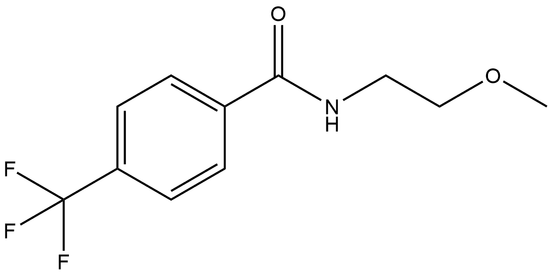 N-(2-Methoxyethyl)-4-(trifluoromethyl)benzamide Structure