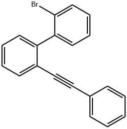 1,1'-Biphenyl, 2-bromo-2'-(2-phenylethynyl)- 化学構造式