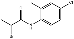 Propanamide, 2-bromo-N-(4-chloro-2-methylphenyl)- 化学構造式