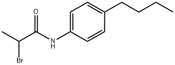 Propanamide, 2-bromo-N-(4-butylphenyl)- Struktur