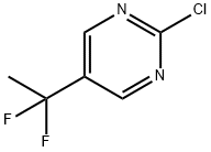 Pyrimidine, 2-chloro-5-(1,1-difluoroethyl)- 化学構造式