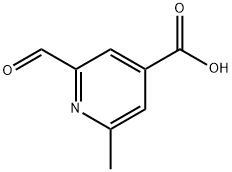 2-FORMYL-6-METHYLISONICOTINIC ACID 化学構造式