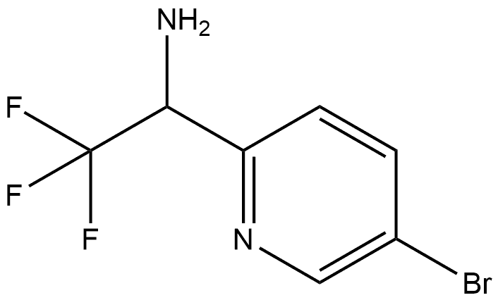 2-Pyridinemethanamine, 5-bromo-α-(trifluoromethyl)-,1211519-70-8,结构式