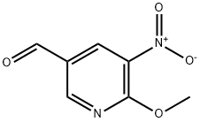 3-Pyridinecarboxaldehyde, 6-methoxy-5-nitro- Structure