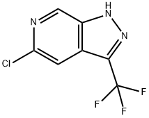 1H-Pyrazolo[3,4-c]pyridine, 5-chloro-3-(trifluoromethyl)- 化学構造式