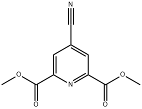 2,6-Pyridinedicarboxylic acid, 4-cyano-, 2,6-dimethyl ester 结构式