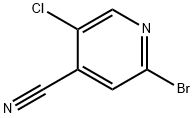 2-Bromo-5-chloroisonicotinonitrile 化学構造式