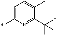 Pyridine, 6-bromo-3-methyl-2-(trifluoromethyl)-,1211538-39-4,结构式