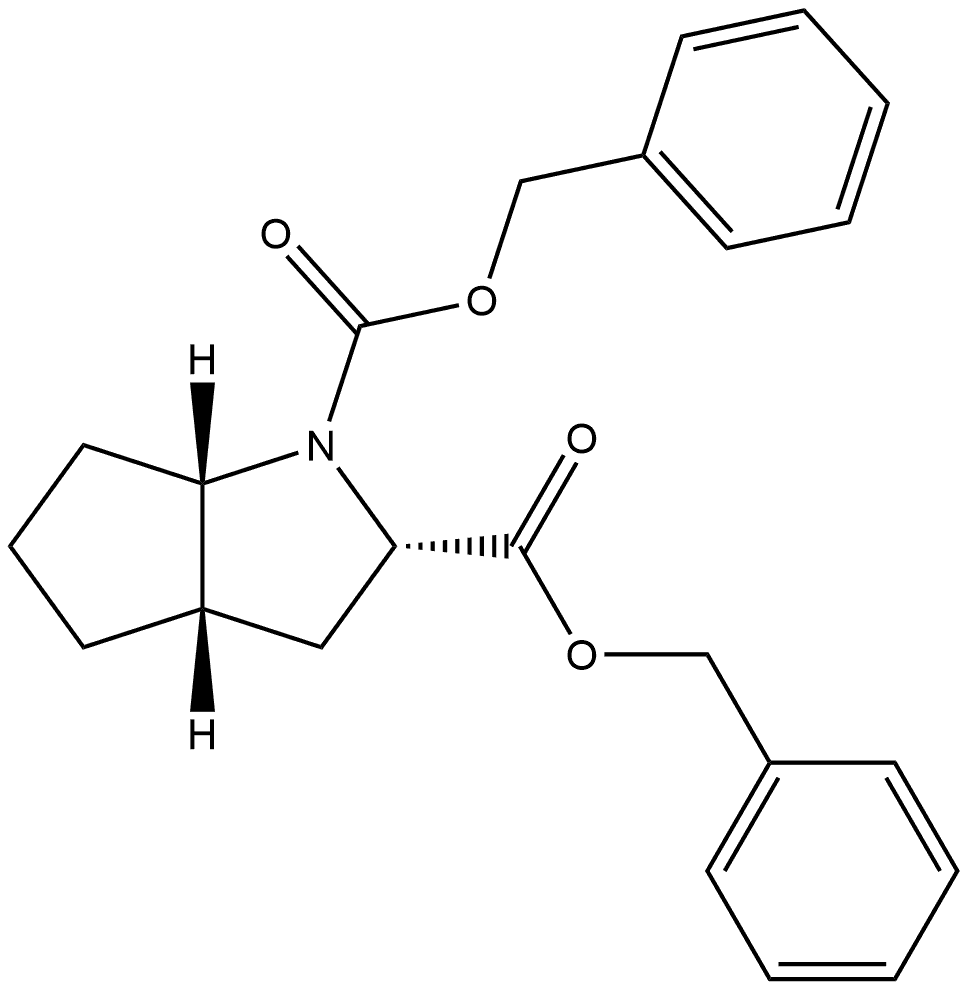 Cyclopenta[b]pyrrole-1,2(2H)-dicarboxylic acid, hexahydro-, bis(phenylmethyl) ester, [2S-(2α,3aβ,6aβ)]- (9CI)