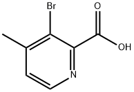 2-Pyridinecarboxylic acid, 3-bromo-4-methyl-,1211541-04-6,结构式