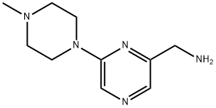 (6-(4-methylpiperazin-1-yl)pyrazin-2-yl)methanamine,1211580-24-3,结构式