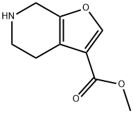 Furo[2,3-c]pyridine-3-carboxylic acid, 4,5,6,7-tetrahydro-, methyl ester Struktur