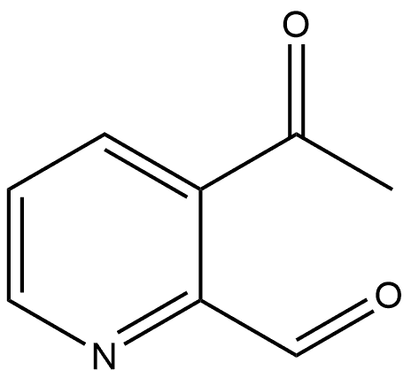 3-Acetyl-2-pyridinecarboxaldehyde Struktur