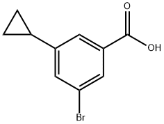 3-Bromo-5-cyclopropylbenzoic acid Struktur