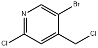 Pyridine, 5-bromo-2-chloro-4-(chloromethyl)-,1211586-44-5,结构式